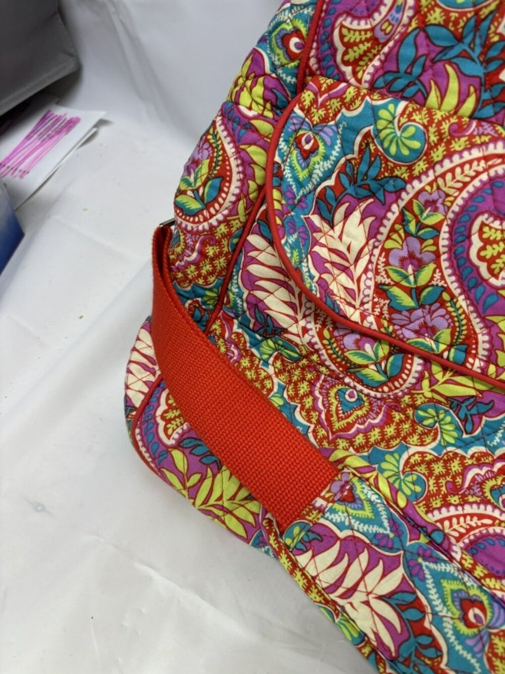 Vera Bradley Paisley in Paradise Weekender Duffle Bag w/ Strap & Luggage Sleeve - Picture 4 of 16